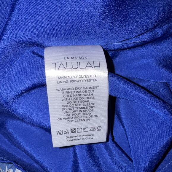 LA MAISON TALULAH-MEDITERRANEAN MINX Pleated Mini Dress Size M - Picture 16 of 16